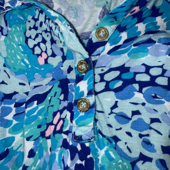 Lilly Pulitzer Amelia Polo Dress in Wave After Wave - Picture 3 of 4